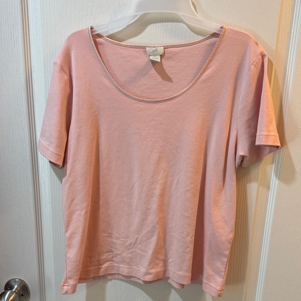J. Jill Soft Pink Short Sleeve Tee